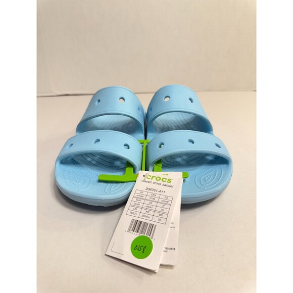 0158 Crocs Blue Classc Sandals-US 9 Womens - Picture 2 of 5